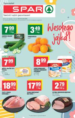 SPAR - gazetka promocyjna Gazetka od poniedziałku 30.03 do soboty 04.04