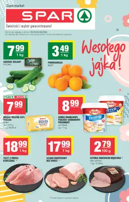 SPAR - gazetka promocyjna Gazetka od poniedziałku 30.03 do soboty 04.04