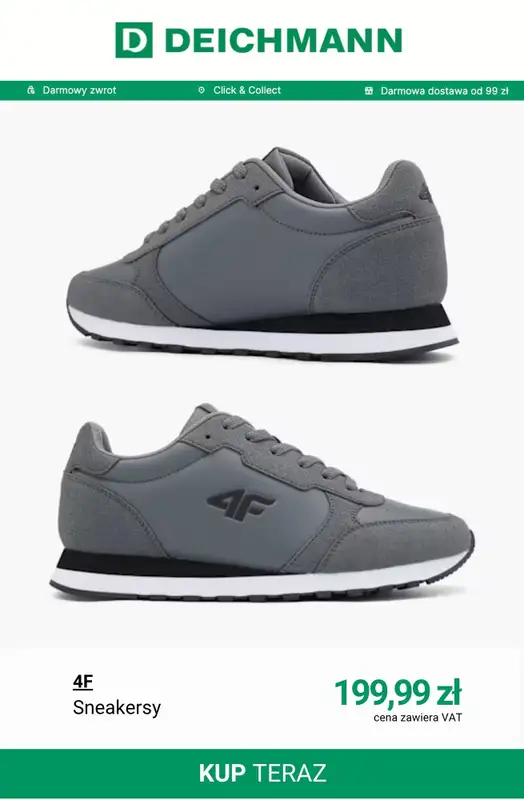 Deichmann - gazetka promocyjna Nowe sneakersy męskie od wtorku 24.03  - strona 9