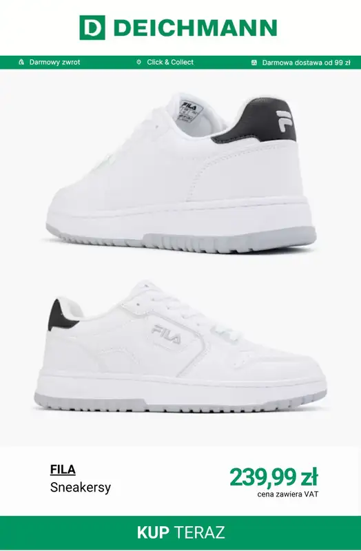 Deichmann - gazetka promocyjna Nowe sneakersy męskie od wtorku 24.03  - strona 6