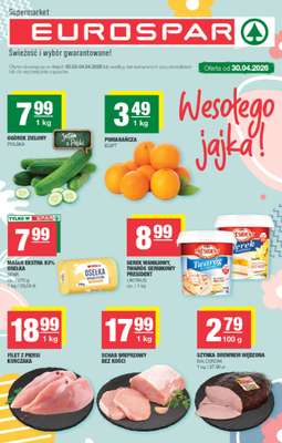 SPAR - gazetka promocyjna Gazetka Eurospar od poniedziałku 30.03 do soboty 04.04