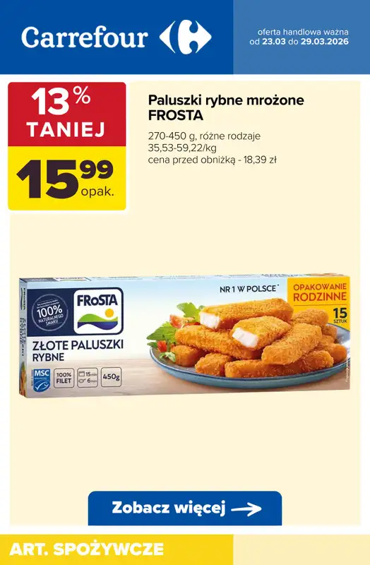 Carrefour - gazetka promocyjna DANIA GOTOWE na obiad od wtorku 24.03 do niedzieli 29.03 - strona 10