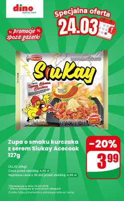 Dino - gazetka promocyjna Zupa instant - oferta na 24.03.2026 | Promocje spoza gazetki od wtorku 24.03 do wtorku 24.03