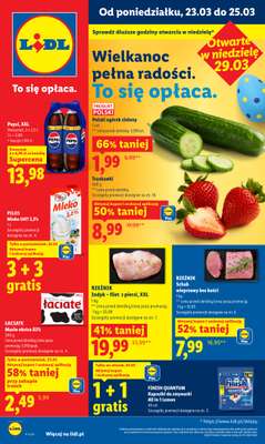 Lidl - gazetka promocyjna Oferta od poniedziałku od poniedziałku 23.03 do środy 25.03