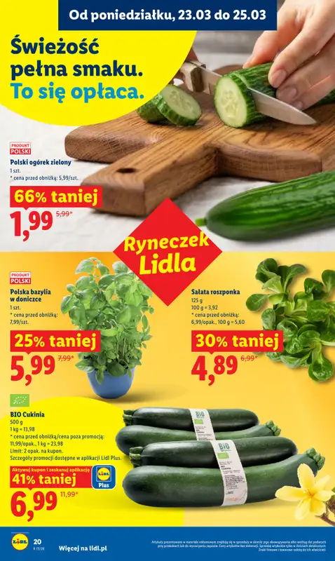 Lidl - gazetka promocyjna Oferta od poniedziałku od poniedziałku 23.03 do środy 25.03 - strona 20