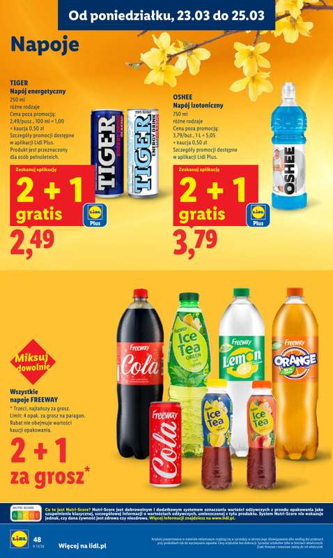 Lidl - gazetka promocyjna Oferta od poniedziałku od poniedziałku 23.03 do środy 25.03 - strona 48