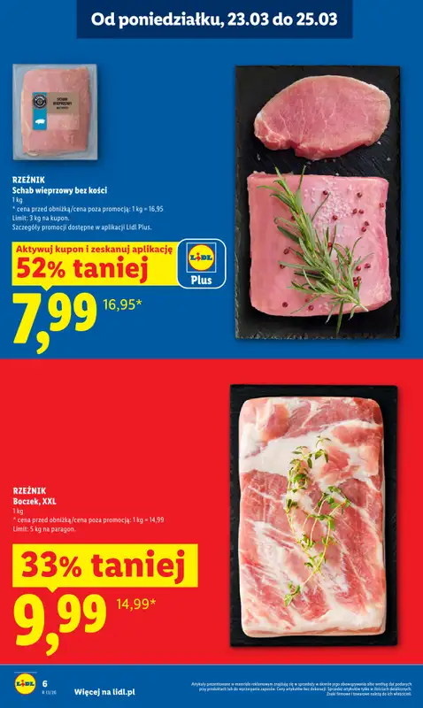 Lidl - gazetka promocyjna Oferta od poniedziałku od poniedziałku 23.03 do środy 25.03 - strona 6