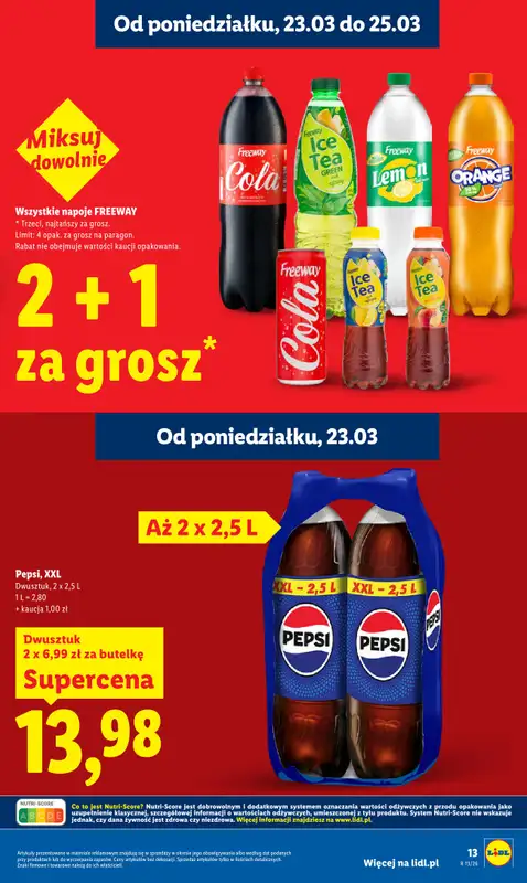 Lidl - gazetka promocyjna Oferta od poniedziałku od poniedziałku 23.03 do środy 25.03 - strona 13