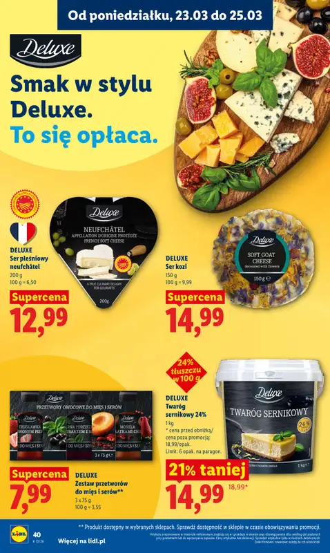 Lidl - gazetka promocyjna Oferta od poniedziałku od poniedziałku 23.03 do środy 25.03 - strona 40