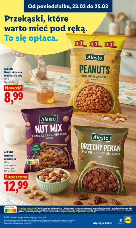 Lidl - gazetka promocyjna Oferta od poniedziałku od poniedziałku 23.03 do środy 25.03 - strona 47