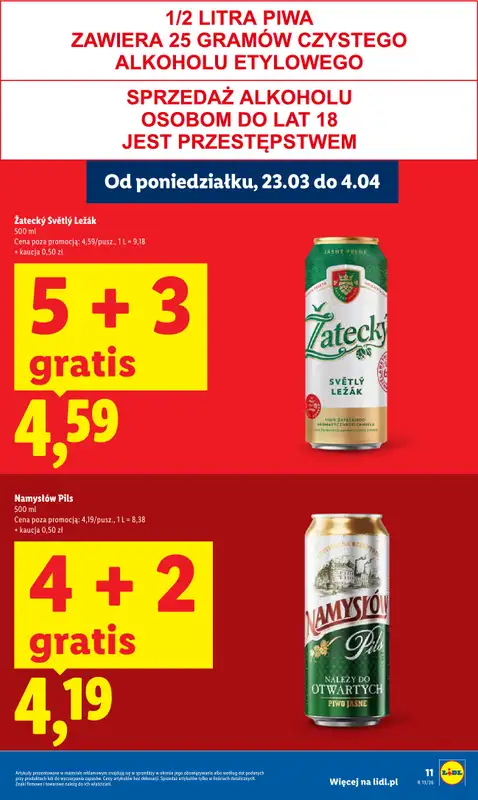 Lidl - gazetka promocyjna Oferta od poniedziałku od poniedziałku 23.03 do środy 25.03 - strona 11
