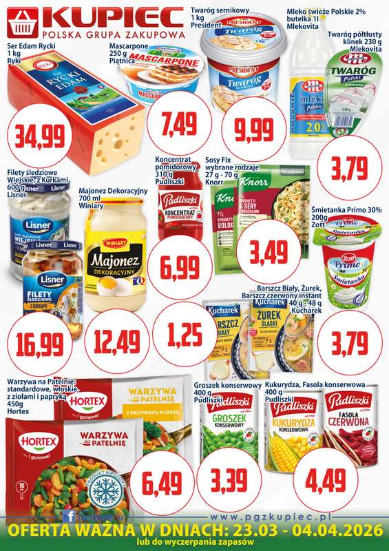 Kupiec - gazetka promocyjna Oferta plakatowa od poniedziałku 23.03 do soboty 04.04 - strona 3
