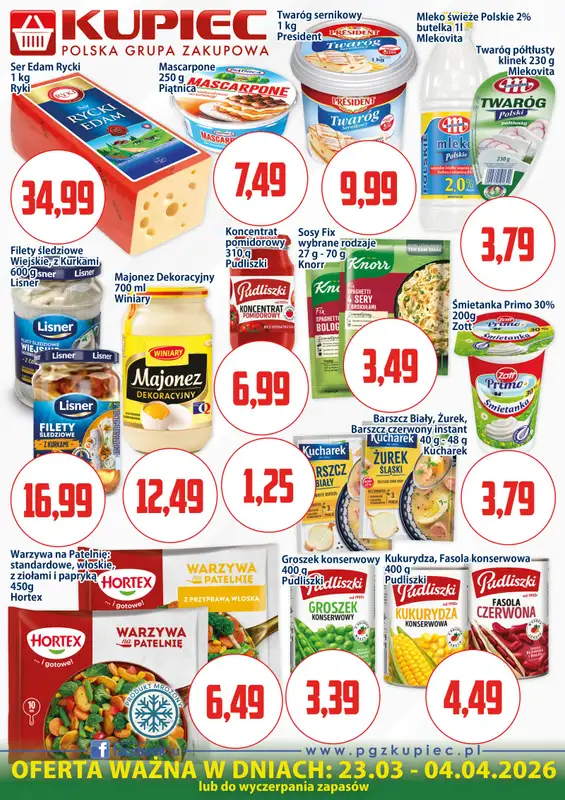 Kupiec - gazetka promocyjna Oferta plakatowa od poniedziałku 23.03 do soboty 04.04 - strona 3