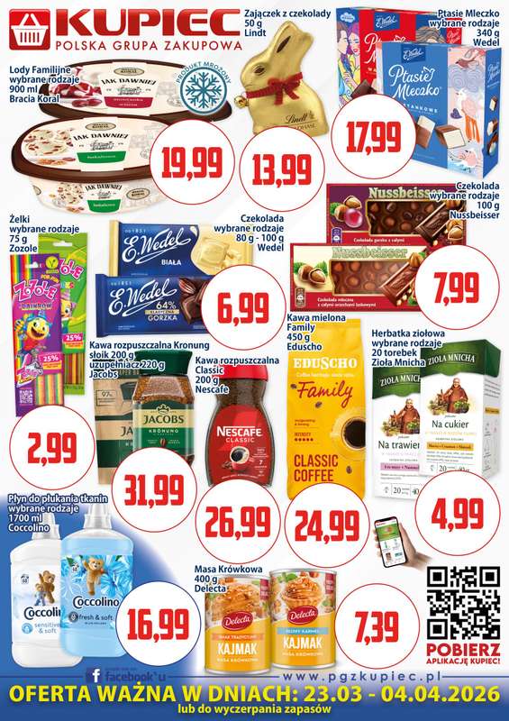 Kupiec - gazetka promocyjna Oferta plakatowa od poniedziałku 23.03 do soboty 04.04 - strona 4