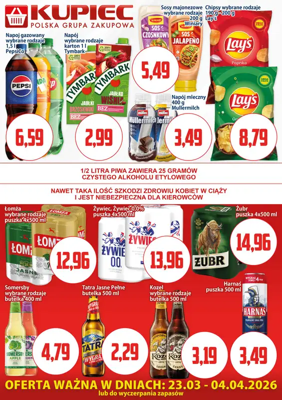 Kupiec - gazetka promocyjna Oferta plakatowa od poniedziałku 23.03 do soboty 04.04 - strona 5