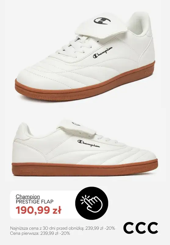CCC - gazetka promocyjna Męskie białe SNEAKERSY od wtorku 24.03  - strona 9