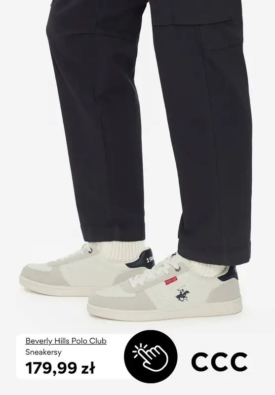 CCC - gazetka promocyjna Męskie białe SNEAKERSY od wtorku 24.03  - strona 8