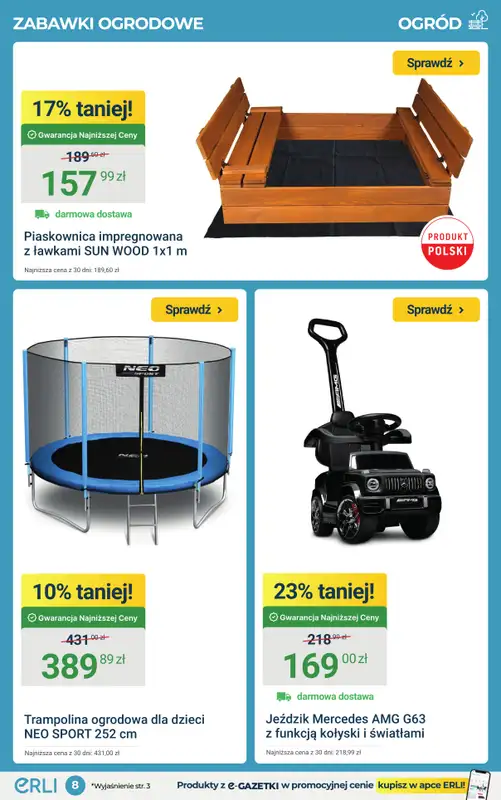 ERLI - gazetka promocyjna Ogród pełen okazji do -42% taniej na ERLI! od środy 25.03 do niedzieli 29.03 - strona 8