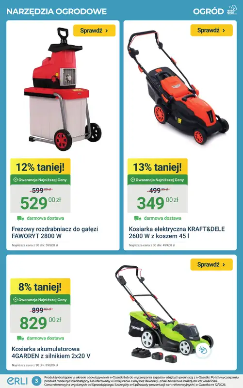 ERLI - gazetka promocyjna Ogród pełen okazji do -42% taniej na ERLI! od środy 25.03 do niedzieli 29.03 - strona 3