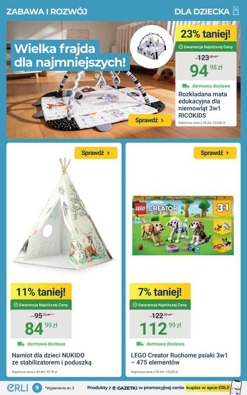 ERLI - gazetka promocyjna Ogród pełen okazji do -42% taniej na ERLI! od środy 25.03 do niedzieli 29.03 - strona 9