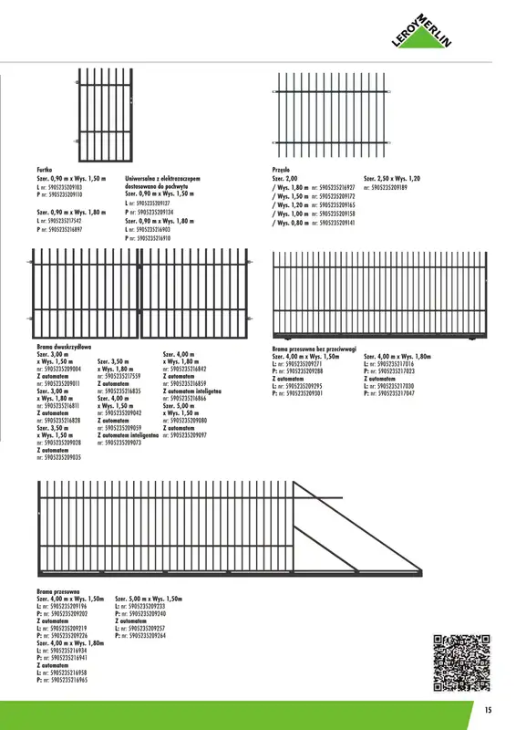 Leroy Merlin - gazetka promocyjna Ogrodzenia Polbram od wtorku 24.03 do czwartku 31.12 - strona 15