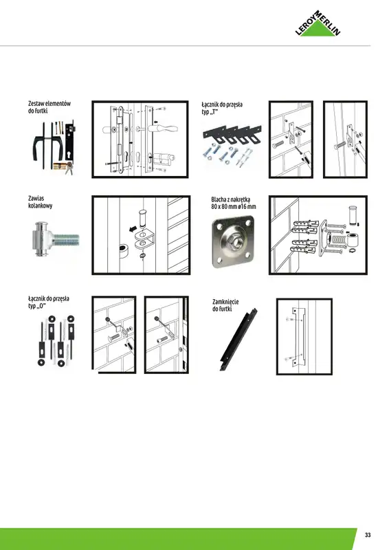 Leroy Merlin - gazetka promocyjna Ogrodzenia Polbram od wtorku 24.03 do czwartku 31.12 - strona 33