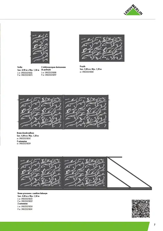 Leroy Merlin - gazetka promocyjna Ogrodzenia Polbram od wtorku 24.03 do czwartku 31.12 - strona 7