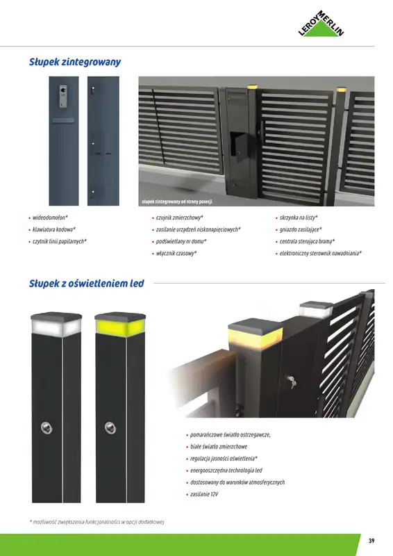 Leroy Merlin - gazetka promocyjna Ogrodzenia Polbram od wtorku 24.03 do czwartku 31.12 - strona 39