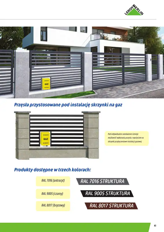 Leroy Merlin - gazetka promocyjna Ogrodzenia Polbram od wtorku 24.03 do czwartku 31.12 - strona 41