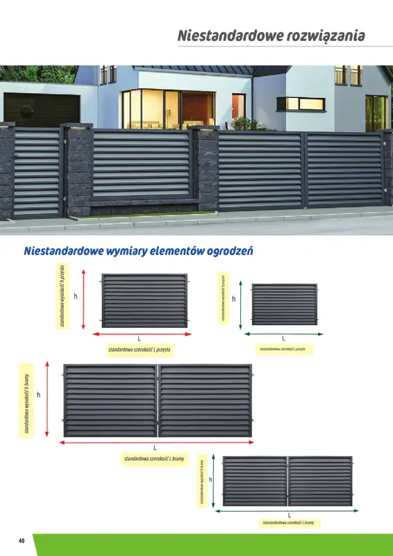 Leroy Merlin - gazetka promocyjna Ogrodzenia Polbram od wtorku 24.03 do czwartku 31.12 - strona 40