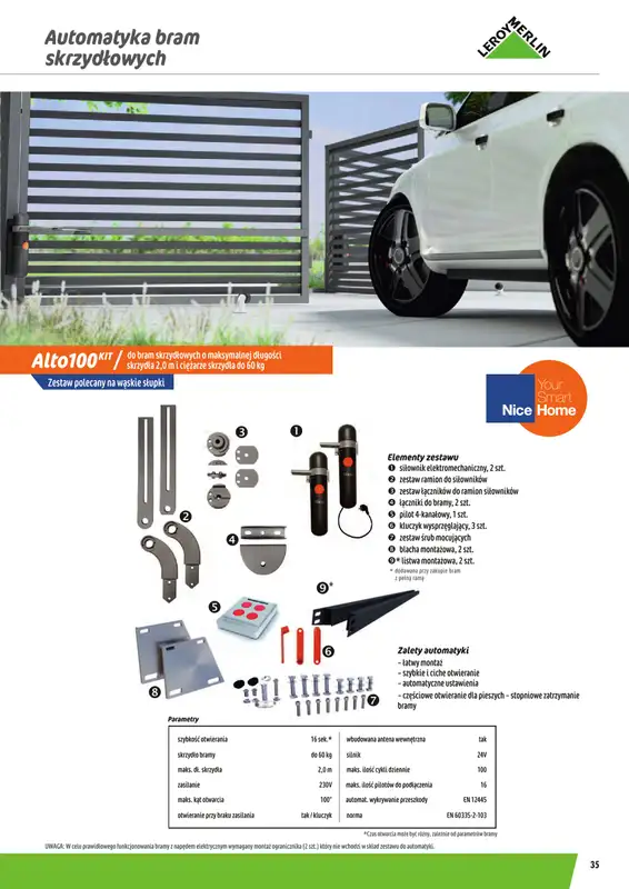 Leroy Merlin - gazetka promocyjna Ogrodzenia Polbram od wtorku 24.03 do czwartku 31.12 - strona 35