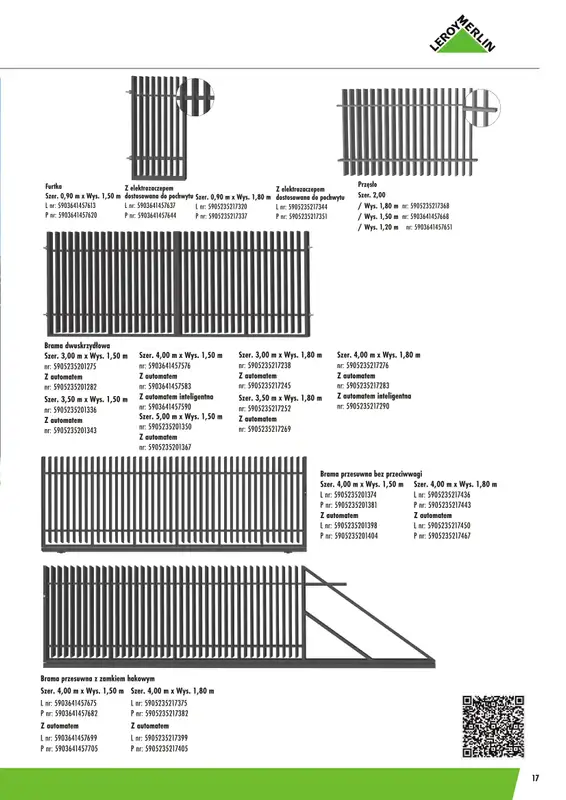 Leroy Merlin - gazetka promocyjna Ogrodzenia Polbram od wtorku 24.03 do czwartku 31.12 - strona 17