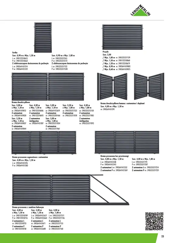 Leroy Merlin - gazetka promocyjna Ogrodzenia Polbram od wtorku 24.03 do czwartku 31.12 - strona 23