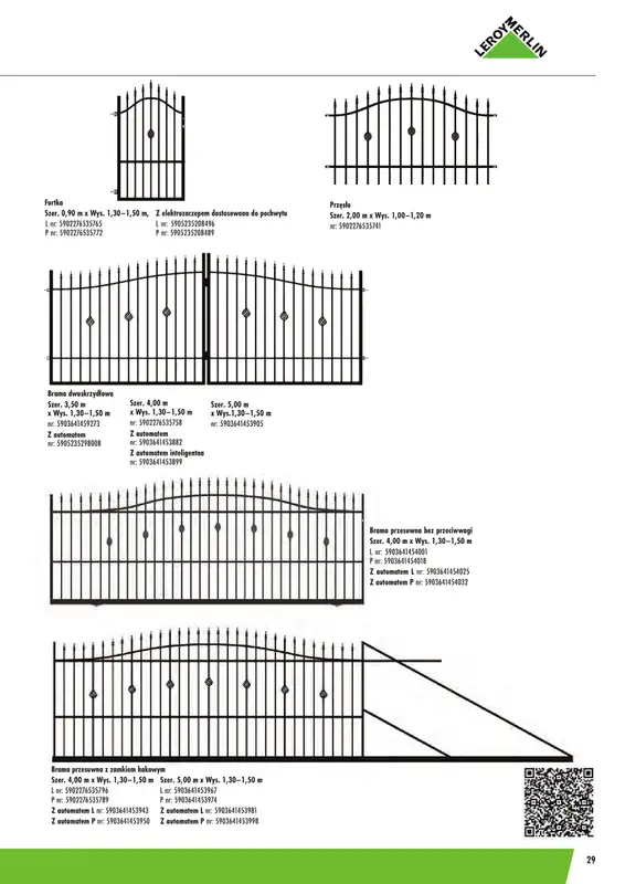 Leroy Merlin - gazetka promocyjna Ogrodzenia Polbram od wtorku 24.03 do czwartku 31.12 - strona 29