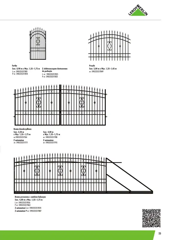 Leroy Merlin - gazetka promocyjna Ogrodzenia Polbram od wtorku 24.03 do czwartku 31.12 - strona 25