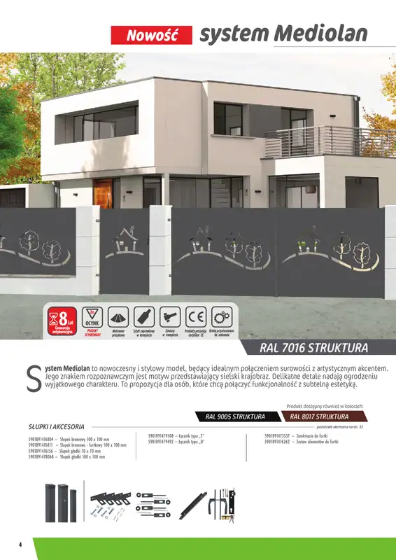 Leroy Merlin - gazetka promocyjna Ogrodzenia Polbram od wtorku 24.03 do czwartku 31.12 - strona 4