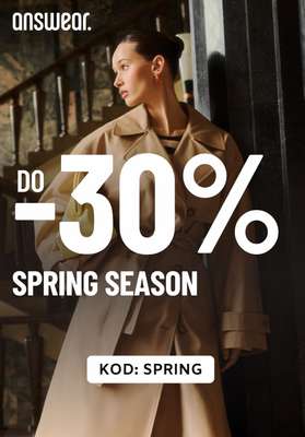 BEST SALE - gazetka promocyjna Answear | Do -30% spring season od wtorku 24.03 do czwartku 26.03