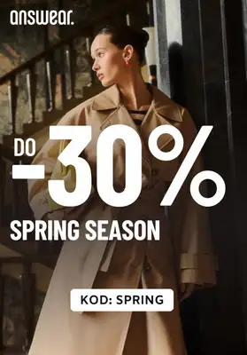 BEST SALE - gazetka promocyjna Answear | Do -30% spring season od wtorku 24.03 do czwartku 26.03
