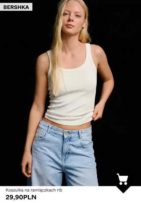 Bershka - gazetka promocyjna Odzież damska BASIC od wtorku 24.03  - strona 2