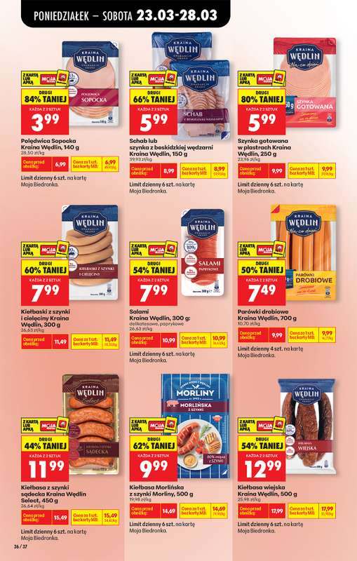 Biedronka - gazetka promocyjna Od poniedziałku, Z ladą tradycyjną od poniedziałku 23.03 do niedzieli 29.03 - strona 50