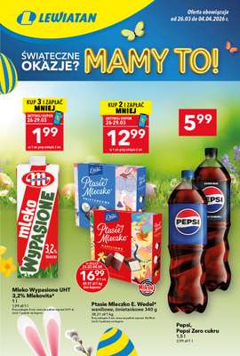 LEWIATAN - gazetka promocyjna Gazetka Świąteczne okazje Mamy to! – Bielsko Biała od czwartku 26.03 do soboty 04.04