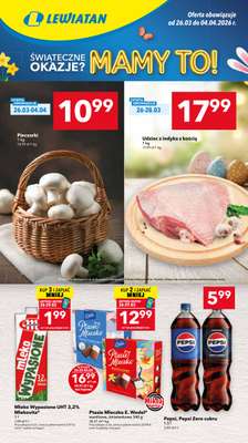 LEWIATAN - gazetka promocyjna Gazetka Świąteczne okazje Mamy to! Górny Śląsk, Łódź od czwartku 26.03 do soboty 04.04