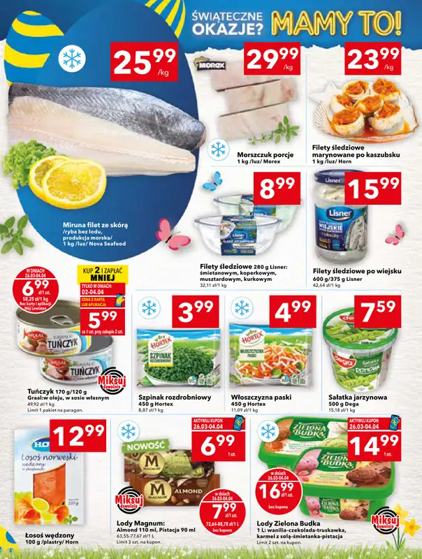 LEWIATAN - gazetka promocyjna Gazetka Świąteczne okazje Mamy to! Kielce od czwartku 26.03 do soboty 04.04 - strona 4