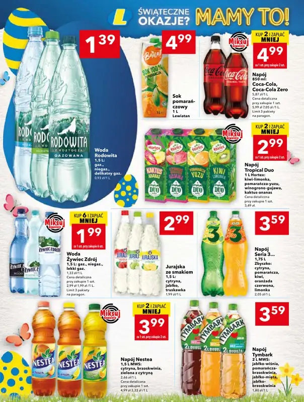 LEWIATAN - gazetka promocyjna Gazetka Świąteczne okazje Mamy to! Kielce od czwartku 26.03 do soboty 04.04 - strona 12