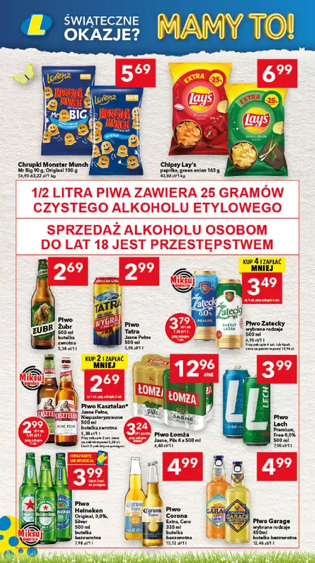 LEWIATAN - gazetka promocyjna Gazetka Świąteczne okazje Mamy to! Kujawy od czwartku 26.03 do soboty 04.04 - strona 14