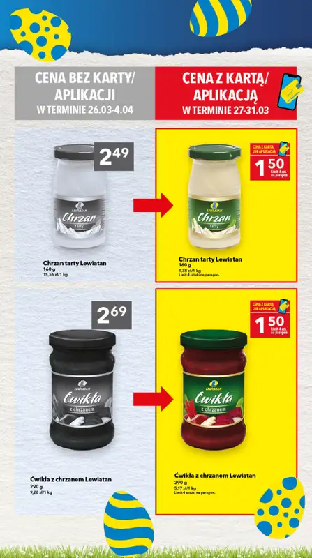 LEWIATAN - gazetka promocyjna Gazetka Świąteczne okazje Mamy to! woj. lubelskie od czwartku 26.03 do soboty 04.04 - strona 3