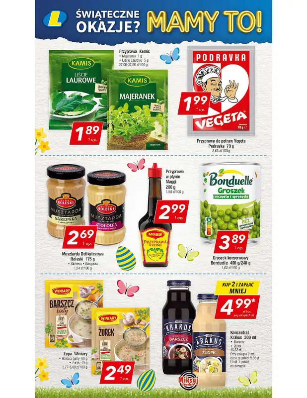 LEWIATAN - gazetka promocyjna Gazetka Świąteczne okazje Mamy to! woj. małopolskie od czwartku 26.03 do soboty 04.04 - strona 14