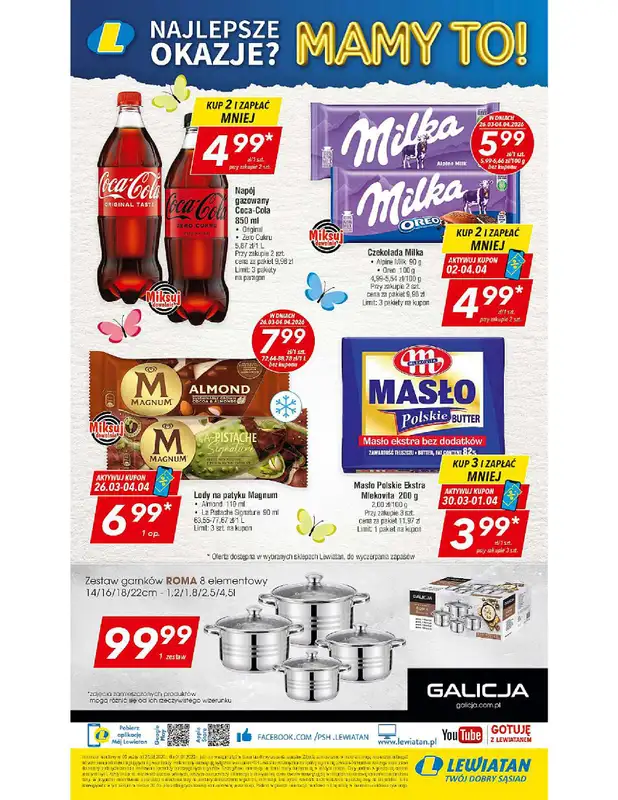 LEWIATAN - gazetka promocyjna Gazetka Świąteczne okazje Mamy to! woj. małopolskie od czwartku 26.03 do soboty 04.04 - strona 16
