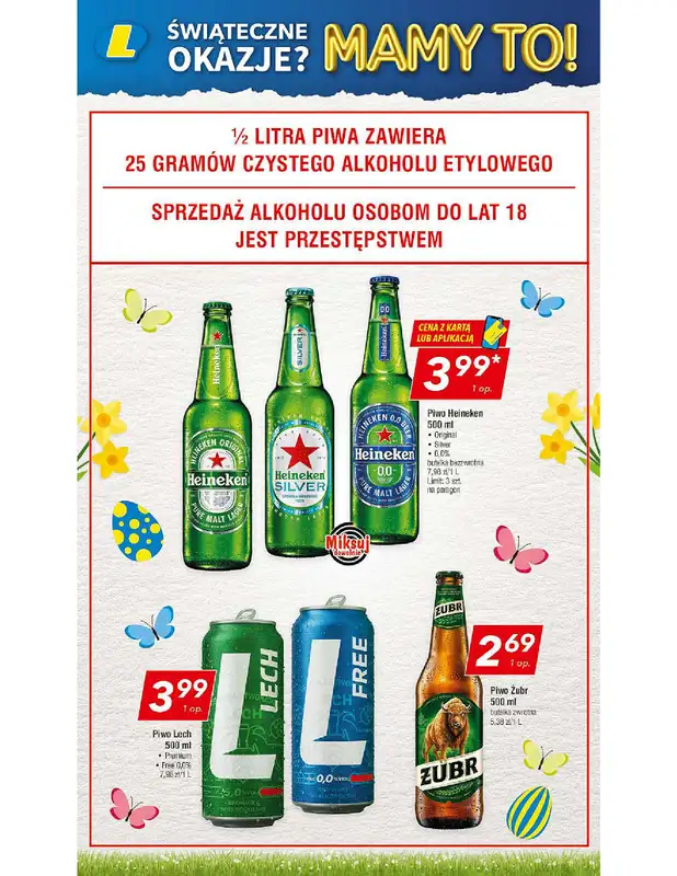 LEWIATAN - gazetka promocyjna Gazetka Świąteczne okazje Mamy to! woj. małopolskie od czwartku 26.03 do soboty 04.04 - strona 9