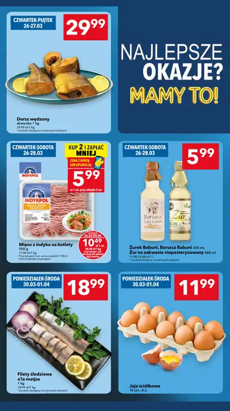 LEWIATAN - gazetka promocyjna Gazetka Świąteczne okazje Mamy to! woj. mazowieckie od czwartku 26.03 do soboty 04.04 - strona 2